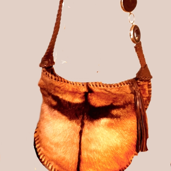 SANTESTEBAN B.Horn Emb. Calf Hair LTR HM Handbag-NWOT - Picture 16 of 16